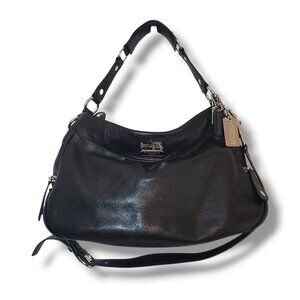 Vintage Coach Madison 13250 Black Leather Hobo Bag Purse